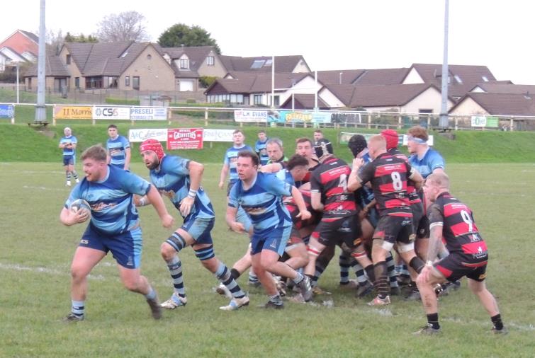 George Rossiter on his way to try for The Otters